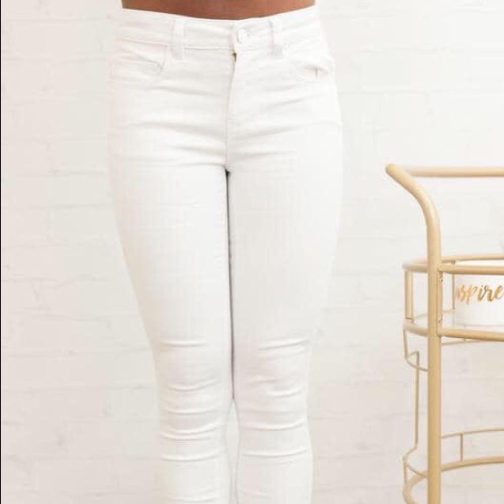 Womens White Skinny Jeans